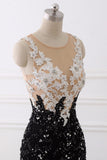 Luxury Tulle Jewel Appliques Mermaid Prom Dresses with Rhinestone Online
