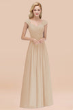 Modest Chiffon Sweetheart Sleeveless Affordable Bridesmaid Dresses with Ruffles