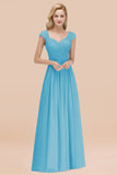 Modest Chiffon Sweetheart Sleeveless Affordable Bridesmaid Dresses with Ruffles