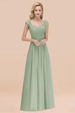 Modest Chiffon Sweetheart Sleeveless Affordable Bridesmaid Dresses with Ruffles