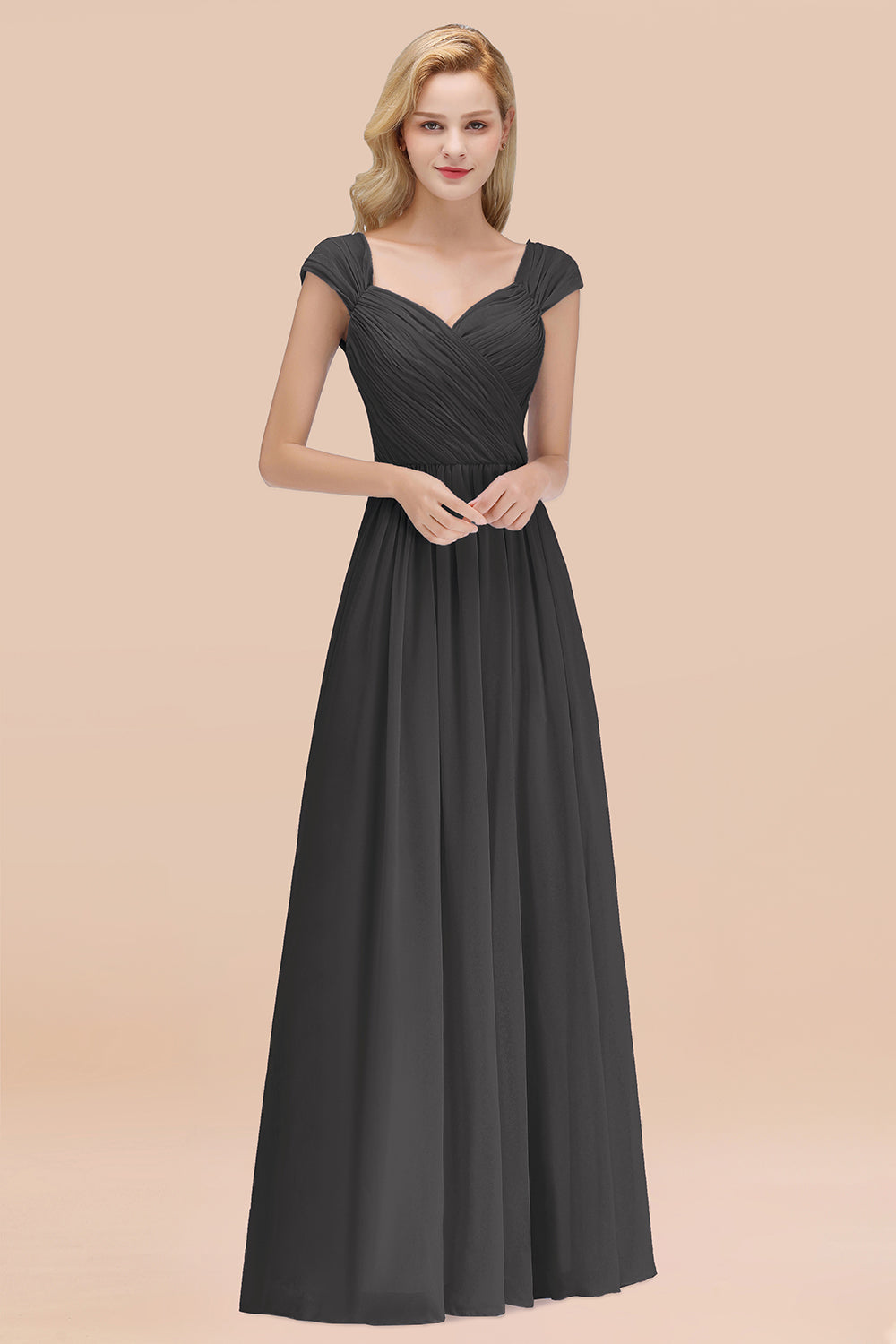 Modest Chiffon Sweetheart Sleeveless Affordable Bridesmaid dresses wit Newinlook Modest Chiffon Sweetheart Sleeveless Affordable Bridesmaid dresses wit Newinlook