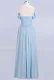 Modest Chiffon Sweetheart Sleeveless Affordable Bridesmaid Dresses with Ruffles