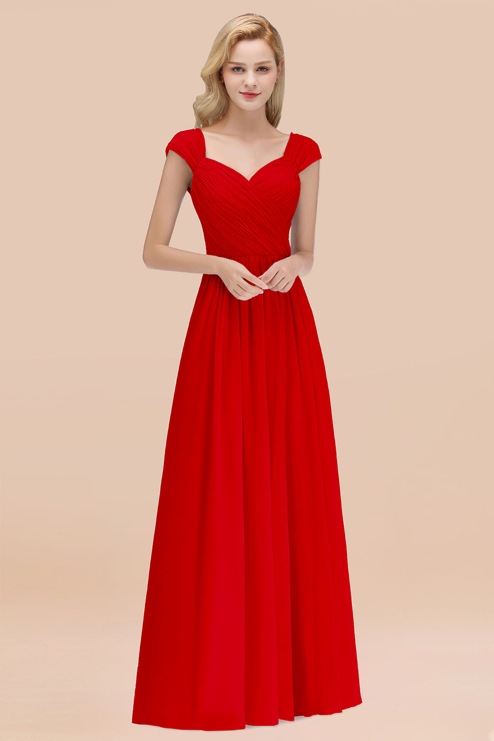 Modest Chiffon Sweetheart Sleeveless Affordable Bridesmaid dresses wit Newinlook Modest Chiffon Sweetheart Sleeveless Affordable Bridesmaid dresses wit Newinlook