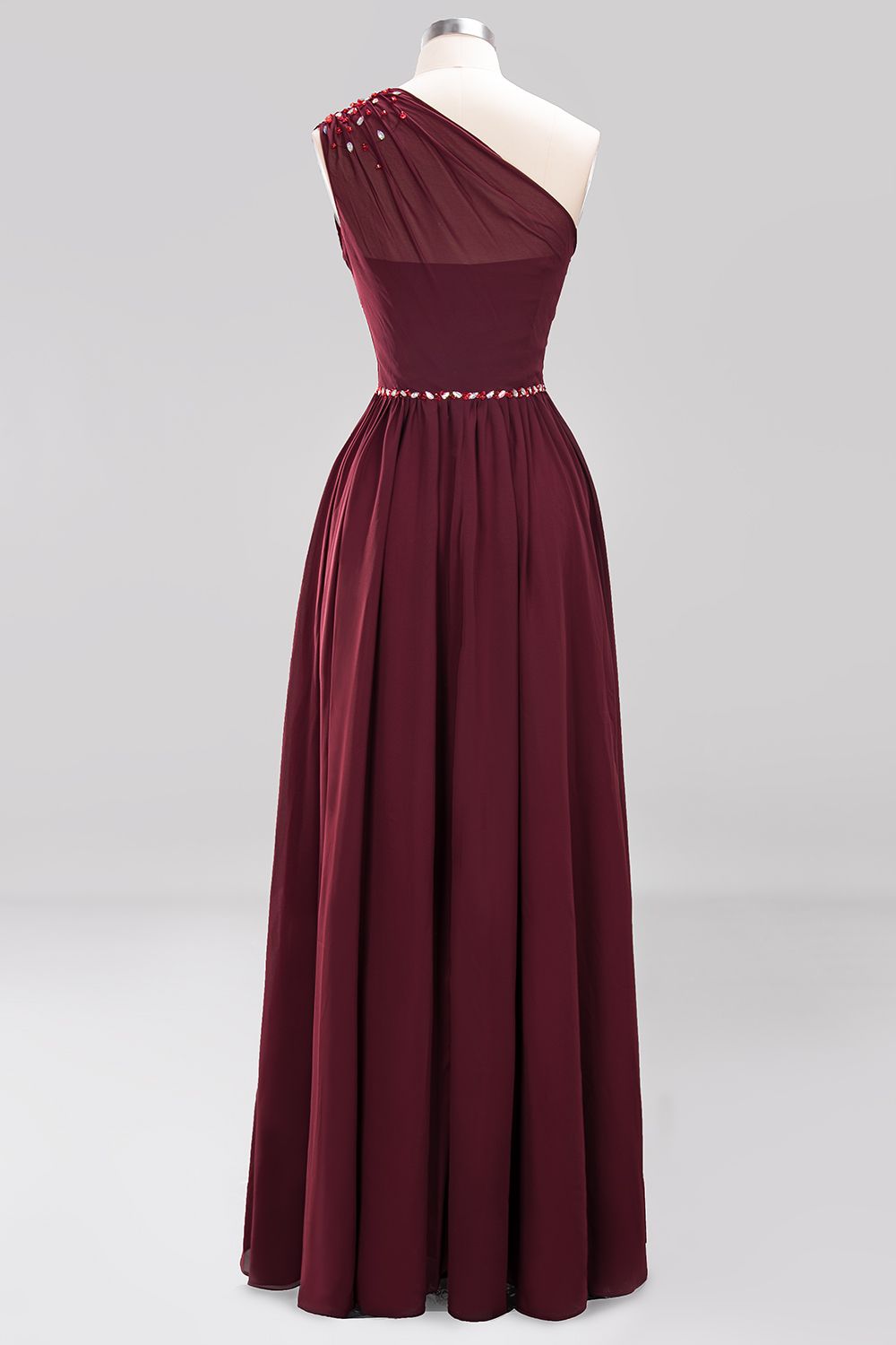 Modest One-shoulder Royal Blue Affordable Bridesmaid Dresses with Bead Newinlook Modest One-shoulder Royal Blue Affordable Bridesmaid Dresses with Bead Newinlook