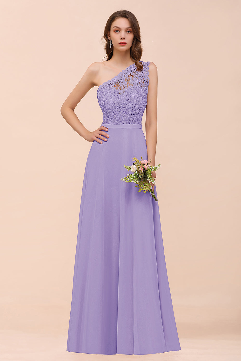 New Arrival Dusty Rose One Shoulder Lace Long Bridesmaid Dresses Newinlook New Arrival Dusty Rose One Shoulder Lace Long Bridesmaid Dresses Newinlook