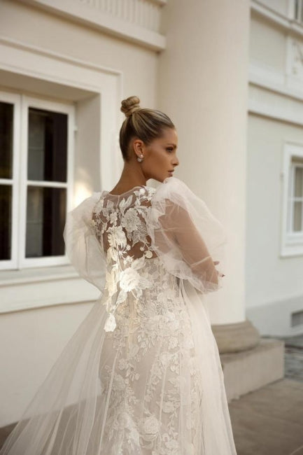 Luxurious Sweetheart Sleeveless Mermaid Lace Bridal Gown