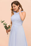 Plus Size Affordable Lavender Chiffon Bridesmaid Dresses with Ruffle