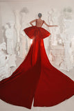 Red Hi-Lo Prom Dress Sleeveless Square Online