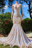 Sequins Prom Dress Mermaid Sequins Sleeveless Long Online