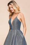 Shinning Halter V-Neck Prom Dress Short Homecoming Dress Online