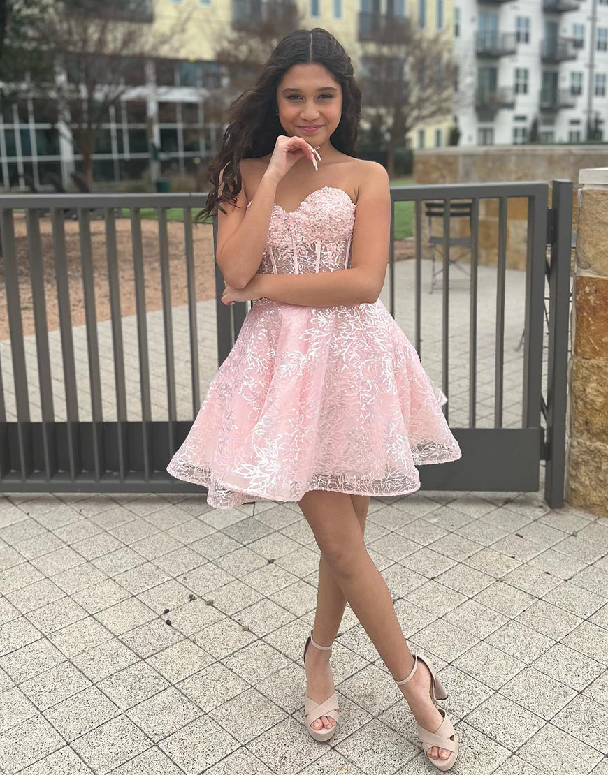 Skylar A-Line Sweetheart Homecoming Dress Newinlook Skylar A-Line Sweetheart Homecoming Dress Newinlook