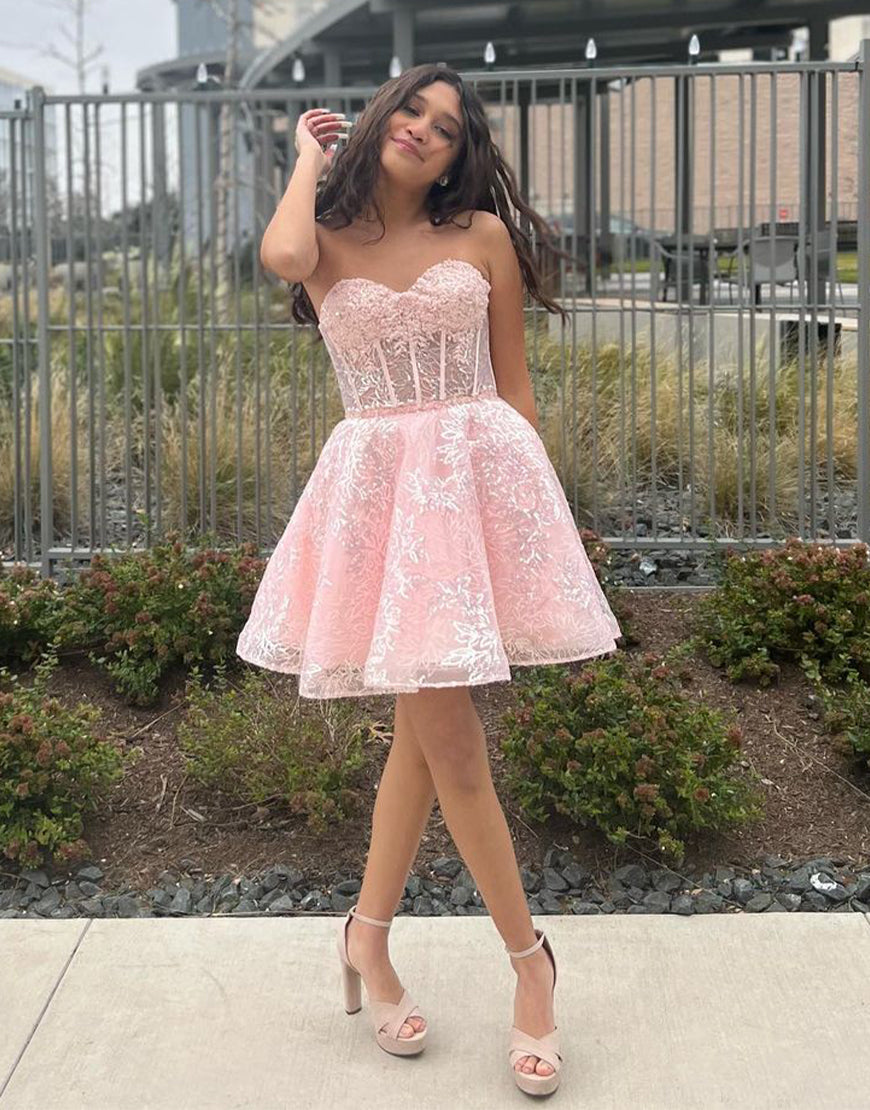 Skylar A-Line Sweetheart Homecoming Dress Newinlook Skylar A-Line Sweetheart Homecoming Dress Newinlook