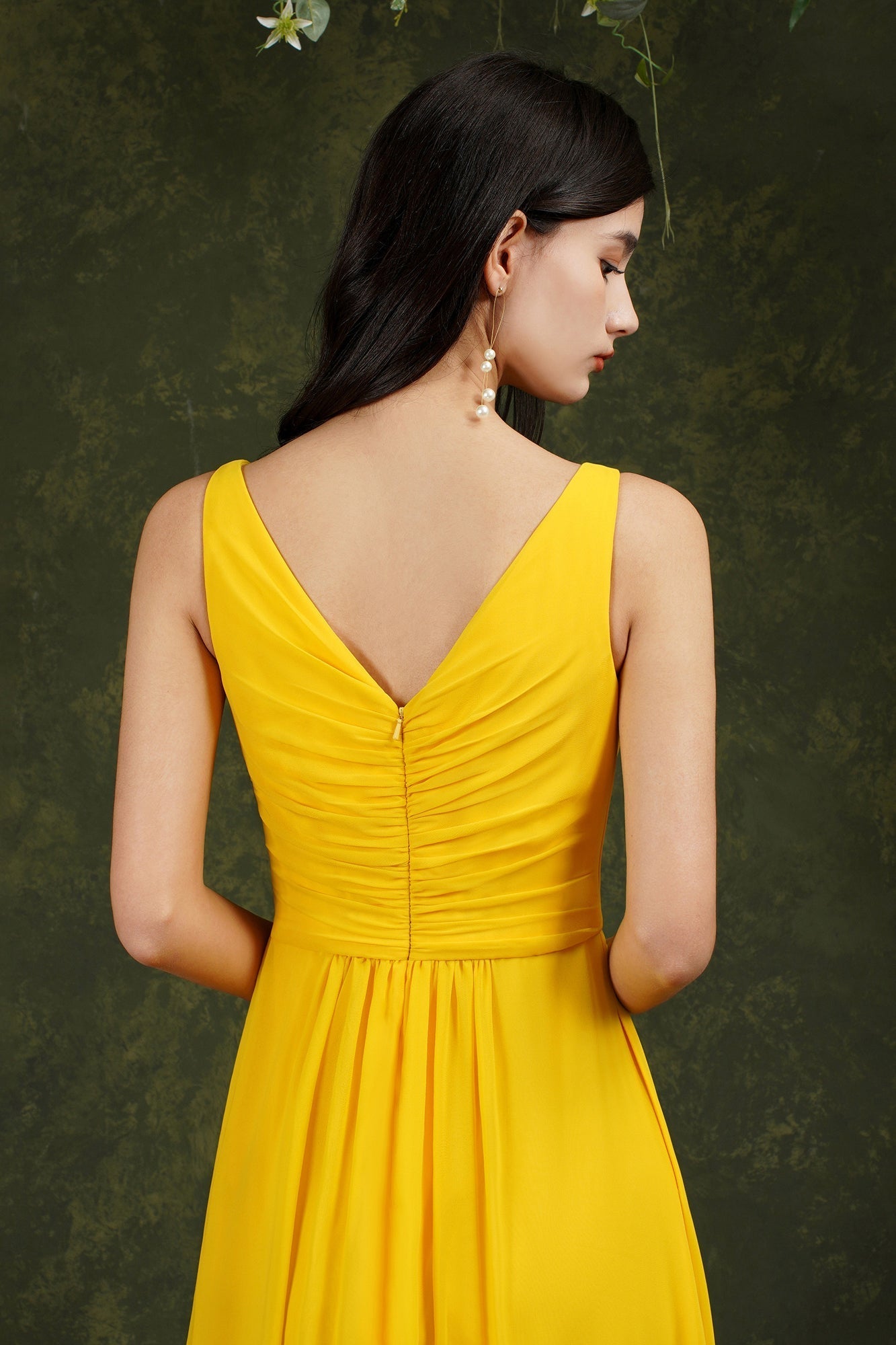 Sleeveless Bridesmaid Dress Long With Slit Online