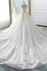 Sparkly Sequined Off-the-Shoulder Wedding Dress Ball Gown Sweetheart Appliques Bridal Gowns Online