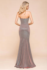Stunning Strapless Long Prom Dress With Split Online