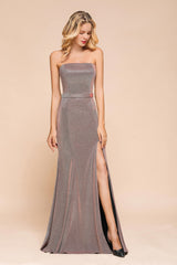 Stunning Strapless Long Prom Dress With Split Online
