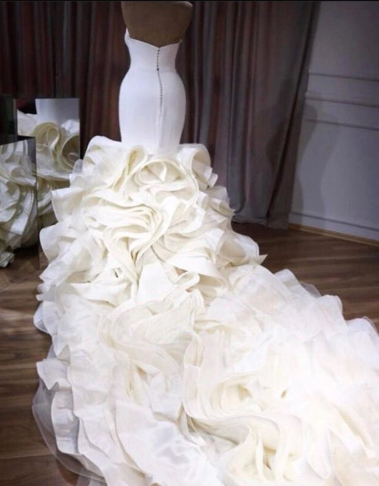 Sweetheart Ruffles Wedding Dress Mermaid Long Online