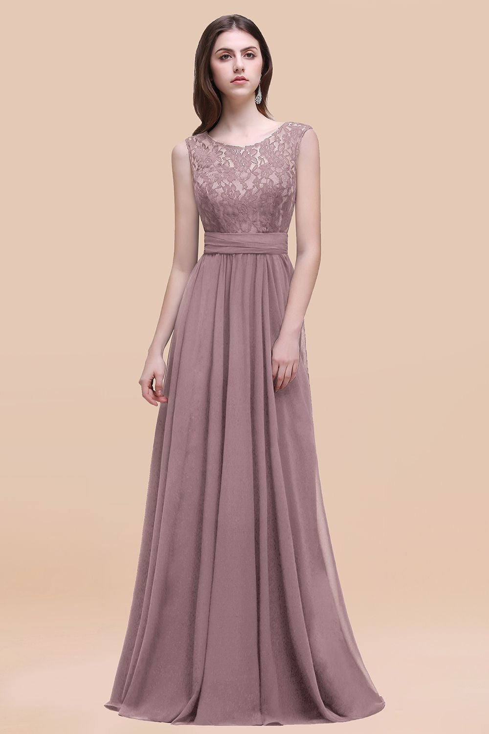 Vintage Lace Scoop Sleeveless Dark Blue Bridesmaid Dresses with V-Back Newinlook Vintage Lace Scoop Sleeveless Dark Blue Bridesmaid Dresses with V-Back Newinlook
