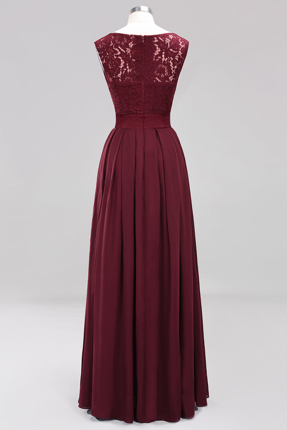 Vintage Sleeveless Lace Bridesmaid Dresses Affordable Chiffon Wedding Party Dress Online